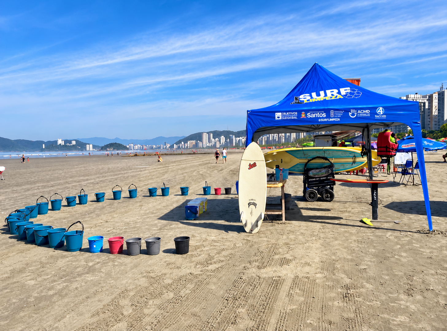 Base da Surflimpeza esperando por clientes